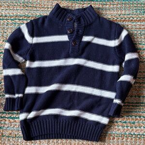 Navy and White Striped Boy’s Sweater 3T NWT